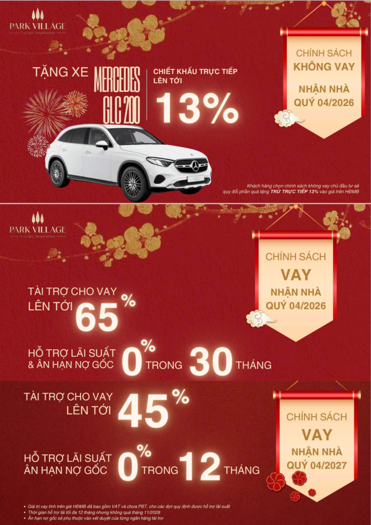 Chính sách bán hàng dự án Waterpoint - Park Village